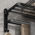 Suporte de Parede Preto fosco 50CM Suporte Dobrável Com Gancho Toalha em Alumínio - comprar online