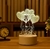 Lâmpada LED 3D de Amor Romântico para Casa e Decoração - Luz Noturna Infantil e Candeeiro de Mesa - Magic Haus