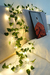 Imagem do Planta Cordão Hera Folha Planta Artificial + 2 Luz Led Fio Fixo Decoração para Casa, Árvore de Natal, Árvore de Natal