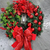 Guirlanda de Natal com Arco de Luz, Bolas, Flores Vermelhas - Decorações Natal na internet