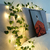 Imagem do Planta Cordão Hera Folha Planta Artificial + 2 Luz Led Fio Fixo Decoração para Casa, Árvore de Natal, Árvore de Natal