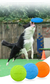 Frisbee Furacão Pet -Resistente à mordida Silicone Frisbee Brinquedos para Cão
