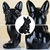 Estátua de cachorro buldogue francês nórdico, decoração para casa - loja online