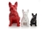 Estátua de cachorro buldogue francês nórdico, decoração para casa - comprar online