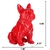Estátua de cachorro buldogue francês nórdico, decoração para casa - Magic Haus