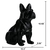 Estátua de cachorro buldogue francês nórdico, decoração para casa - Magic Haus