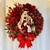 Imagem do Guirlanda de Natal com Arco de Luz, Bolas, Flores Vermelhas - Decorações Natal