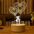 Imagem do Lâmpada LED 3D de Amor Romântico para Casa e Decoração - Luz Noturna Infantil e Candeeiro de Mesa