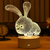 Imagem do Lâmpada LED 3D de Amor Romântico para Casa e Decoração - Luz Noturna Infantil e Candeeiro de Mesa