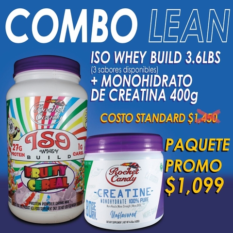 ROCKET CANDY COMBO LEAN ISO BUILD + CREATINE