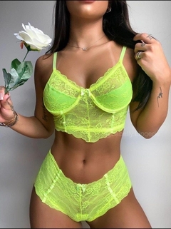 CONJUNTO LARA VERDE NEON C/ ARO (LBL) - comprar online