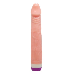 PROTESE REALISTICA COM TEXTURA E VIBRADOR MULTIVELOCIDADE 22,5 x4,5 CM VIP MIX