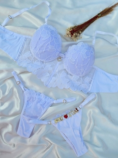 CONJ CROPEDLINGERIE PÉTALA - PERSONALIZAVEL BRANCO - comprar online