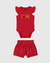 Conjunto Infantil Menina Body Estampa + Pompom Em Algodão Malwee Kids - comprar online
