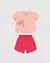 Conjunto Infantil Menina Estampa + Glitter Em Algodão Malwee Kids 1000122584