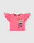 Blusa Infantil Menina Manga Babado Patrulha Canina Malwee Kids - Valentina Moda