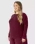 Blusa Básica Feminina Plus Size Manga Longa Em Canelado De Viscose - Malwee