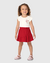 Conjunto Infantil Menina Saia Em Malha Texturizada Malwee Kids II 1000122721 - Valentina Moda