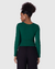 Blusa Feminina Recorte Franzido Lateral Em Malha Canelada De Viscose Malwee 1000117705 - Valentina Moda