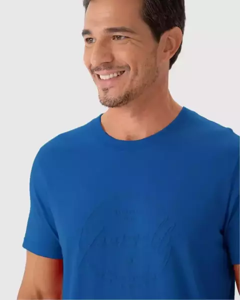 Camiseta Masculina Estampa Alto Relevo Em Algodão Malwee