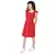 Vestido Infantil Hering com Babado Vermelho HERING