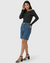 Bermuda Feminina Jorts Cintura Alta Em Jeans Com Elastano Malwee - comprar online