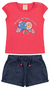 CONJUNTO BLUSA COTTON SILK EVERYDAY E SHORT COTTON JEANS GLITTER E PONTEIRA na internet
