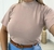 Blusa T-Shirt Gola Alta - Valentina Moda