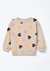Conjunto Infantil Menina Toddler Moletom Oversized off white - HERING na internet