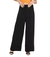 Calça feminina Air Flow rajada na cor preta, com modelagem ampla e detalhes elegantes. Short Feminino Juvenil Rovitex Teen