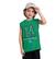 Criança usando uma regata verde com estampa de basquete "LA" e um boné cinza. VALENTINA MODA