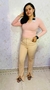 Calça Feminina Bootcut Cintura Alta Em Sarja Com Elastano - ENFIM na internet