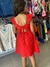 Vestido Infantil Hering com Babado Vermelho HERING - loja online