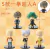 one punch man figura 10cm set x5 cab A