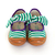 GOLDEN LANE COM LACO LISTRADO VERDE E ROXO E SOLA LATEX - comprar online