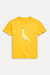 CAMISETA MINI ESTAMPADA PICA-PAU CANARIO AMARELO OURO - comprar online
