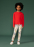 CONJUNTO BLUSA MALHA CALCA MOLECOTTON CRIMSON - Loja Petiz