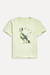 CAMISETA MINI TP ESTAMPA PICA PAU PINES VERDE MATCHA na internet