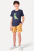 SHORT PRAIA MINI TEXTURA AMARELO ACAFRAO