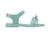 SANDALIA MINI MELISSA VERDE/PRATA - loja online