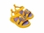SANDALIA MINI MELISSA BB AMARELO/RO - loja online