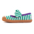 GOLDEN LANE COM LACO LISTRADO VERDE E ROXO E SOLA LATEX - comprar online