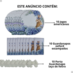 Imagem do Kit de Mesa Posta - Páscoa Hortência