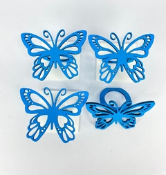 Imagem do Anel Porta guardanapo MDF Borboleta 4uni