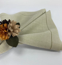Guardanapos de Linho Sintético-Ponto Ajour - DeCorações