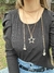 Collar estrella con piedras bordadas