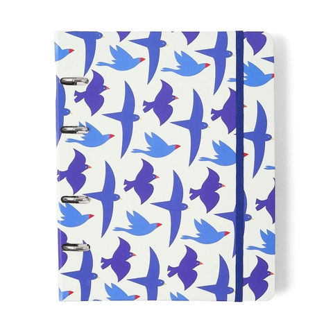 CADERNO CRIATIVO ARGOLADO LITORAL PAUTADO 17X24 REVOADA OFF WHITE
