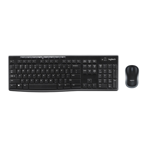 KIT MOUSE E TECLADO LOGITECH MK270 SEM FIO PRETO