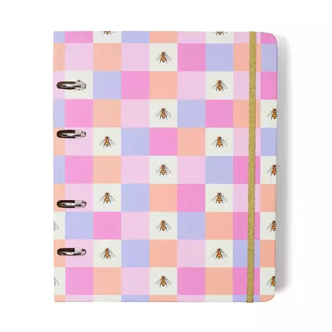 CADERNO CRIATIVO ARGOLADO MELISSA PAUTADO 17X24 CASINHA DAS ABELHAS