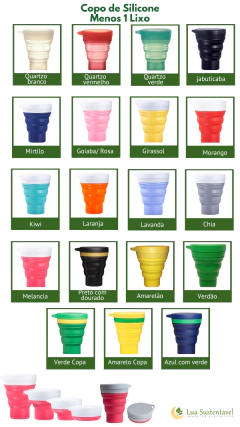 Copo de silicone retrátil - comprar online